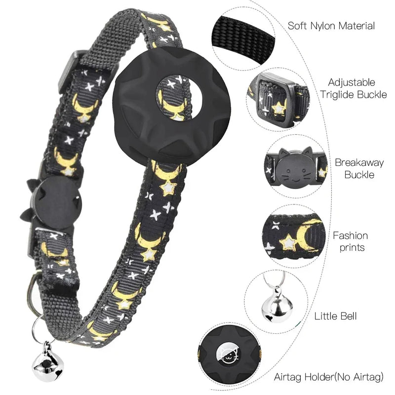 Apple Tag Cat Collar for Stylish Cat Tracking Secure Cat 