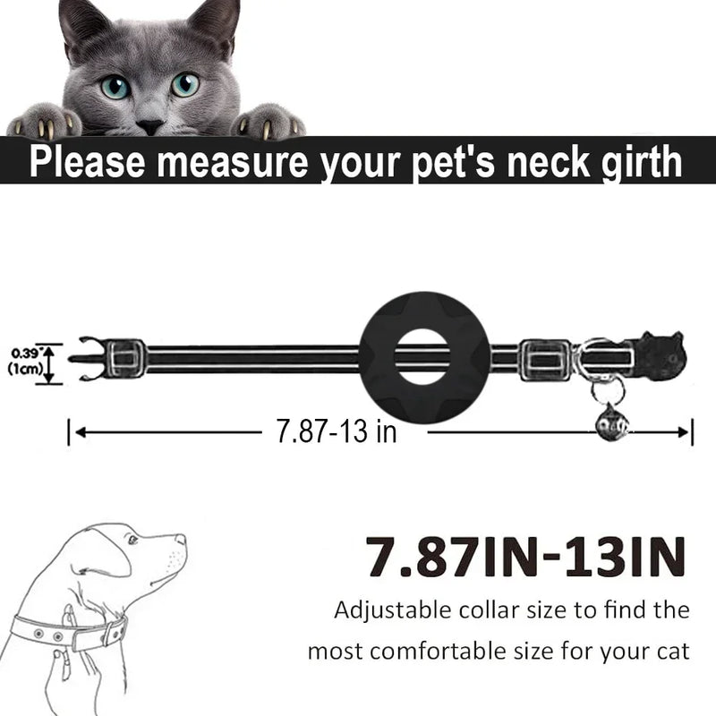 Apple Tag Cat Collar for Stylish Cat Tracking Secure Cat 