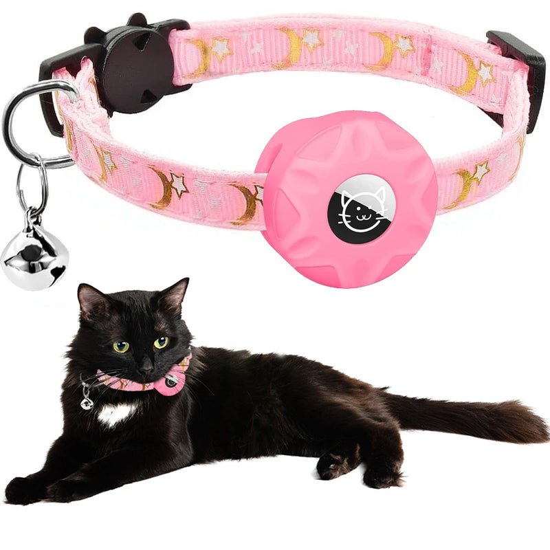 Apple Tag Cat Collar for Stylish Cat Tracking Secure Cat 