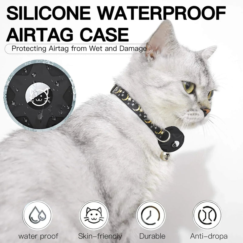 Apple Tag Cat Collar for Stylish Cat Tracking Secure Cat 